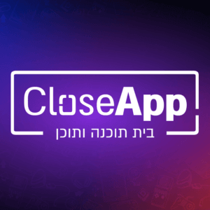 לוגו CloseApp רקע צבעוני