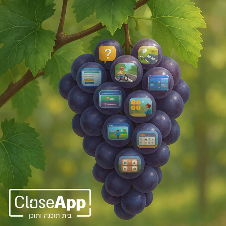 פעילות גפן לבית הספר פעילות דיגיטלית CloseApp