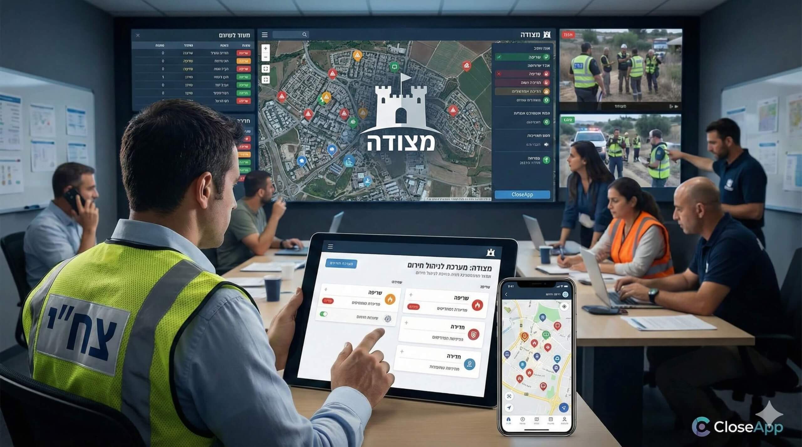 מצודה - אפליקציה לניהול צוותי חירום
