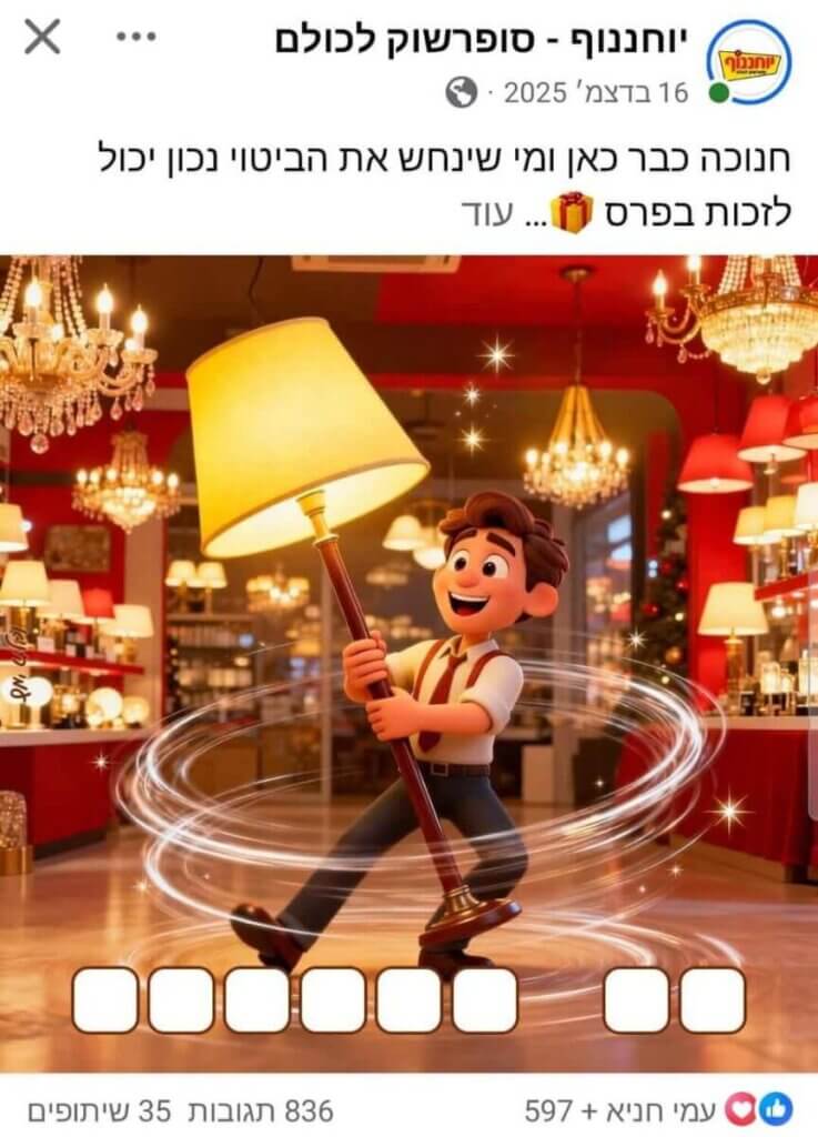 משחקים שיווקיים לאירגונים- פוסט חידות תמונה של יוחננוף