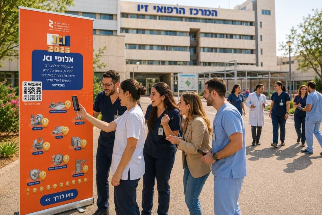 פעילות גיבוש עם ערך - טריוויה ומשחק בסגנון חדר בריחה למרכז הרפואי זיו