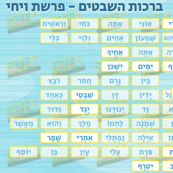משחק השבת – פרשת ויחי