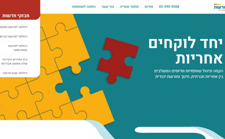 סדרת אתרים מקבילים בוורדפרס עבור בית מורשת מעלה אדומים